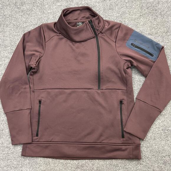 Backcountry Pullover Womens Medium Quarter Zip Stretch Fleece Outdoor Hiking - Picture 1 of 9
